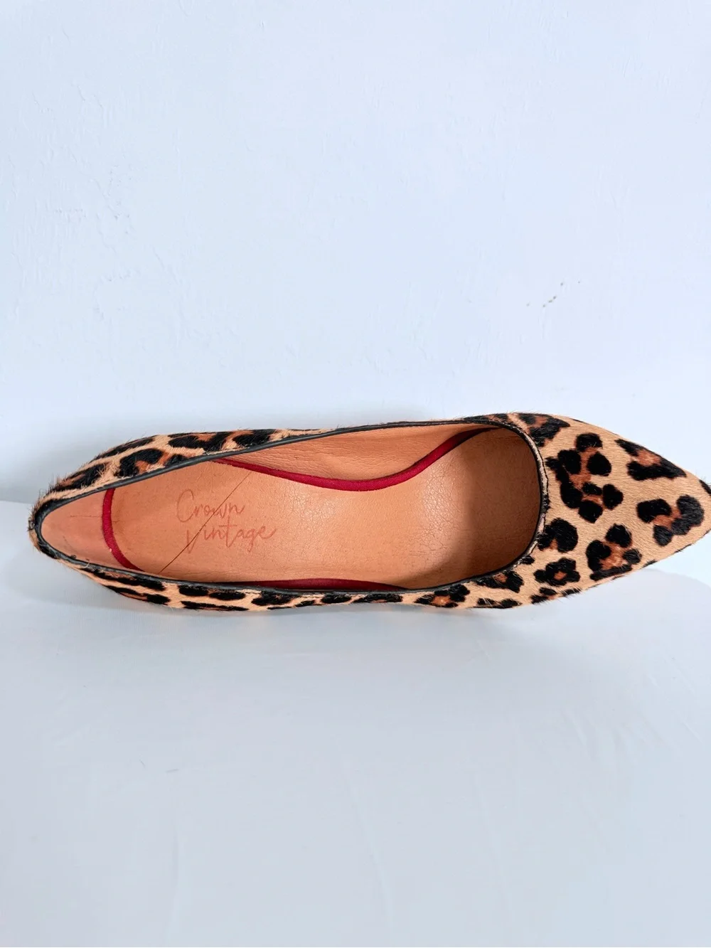 DSW Crown Vintage Leopard Print Block Heel Pumps - Tan Brown & Black